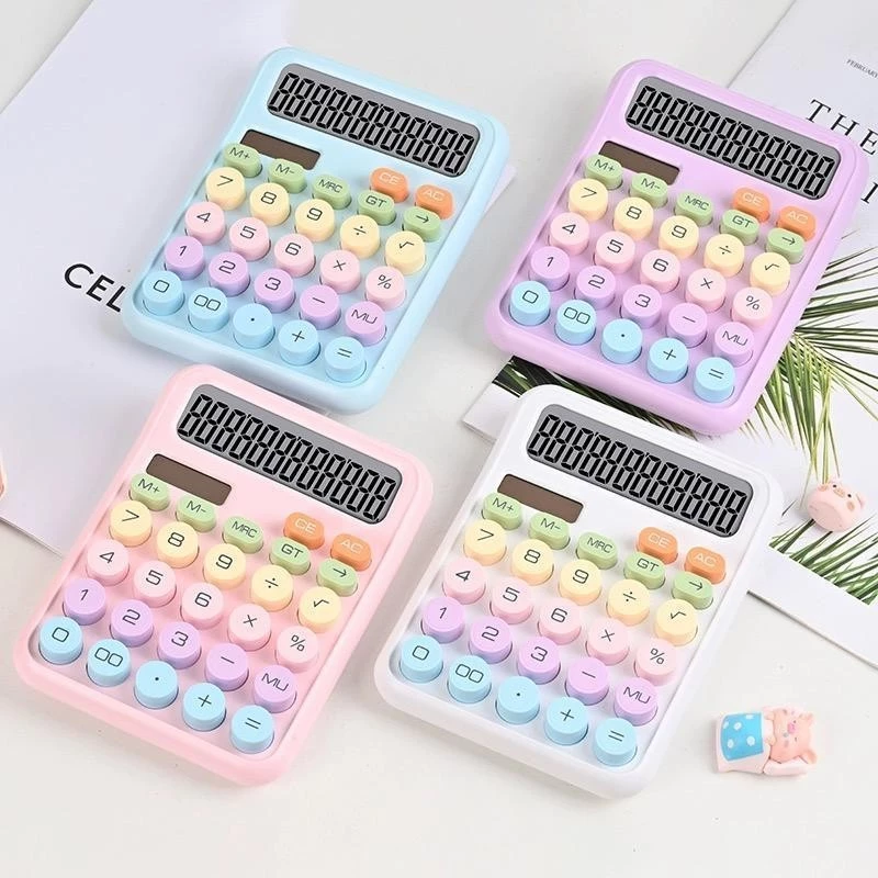 Calculadora Retrô com Teclado Mecânico